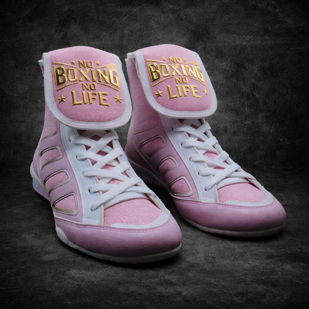 No Boxing No Life Boots Pink