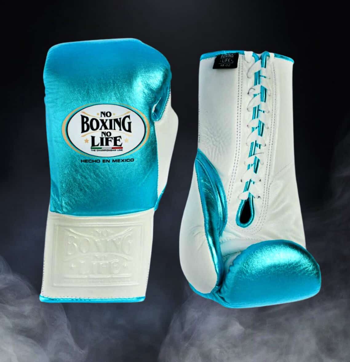[ Teal & White ] No Boxing No Life 12oz Gloves