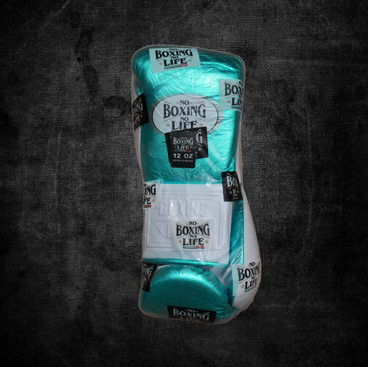 [ Teal & White ] No Boxing No Life 12oz Gloves
