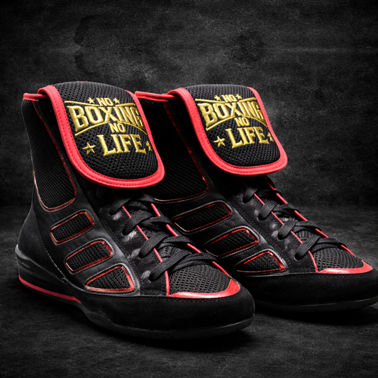[ Pre-Order ] No Boxing No Life Boxing Boots Black/Red