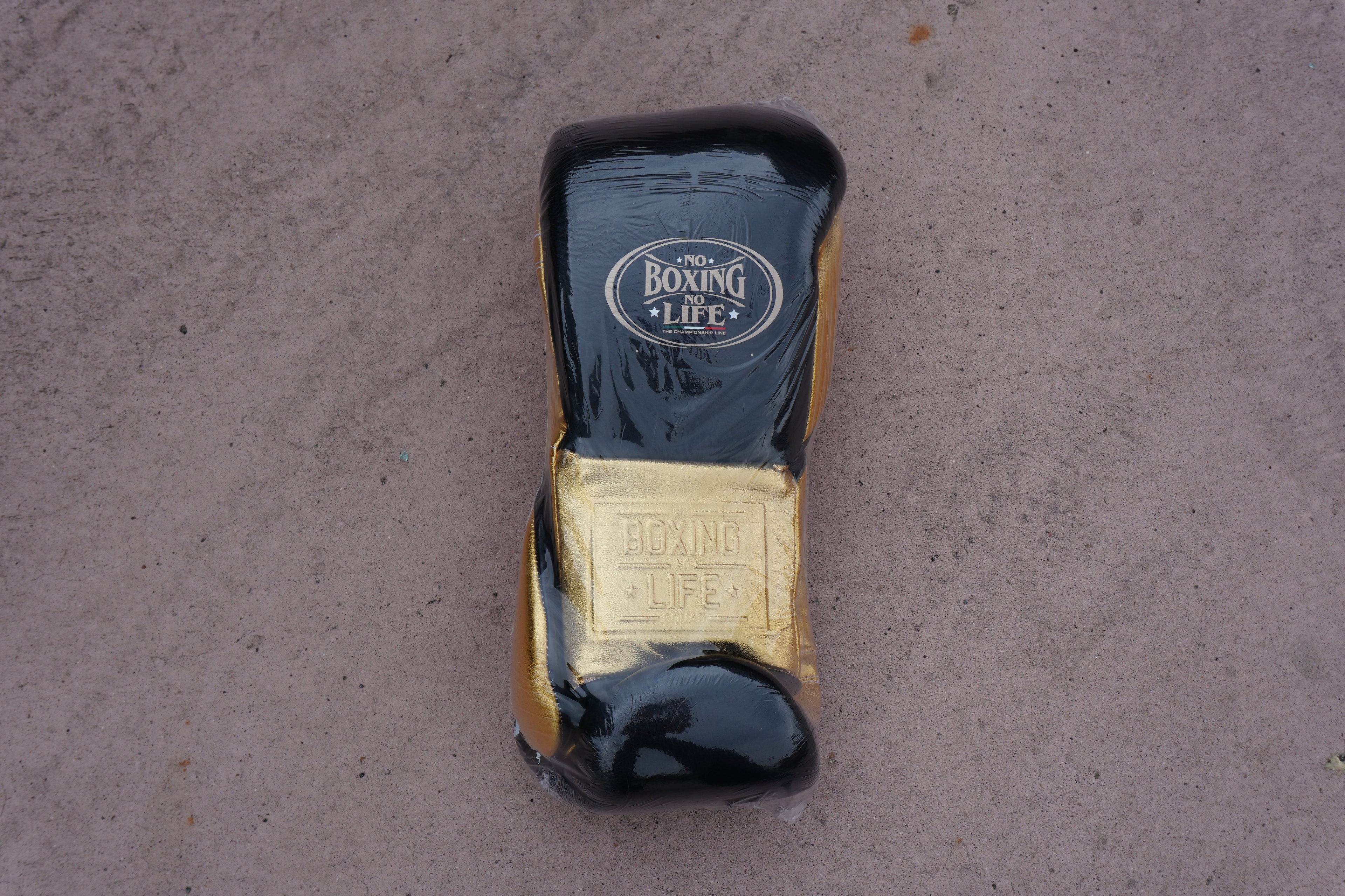 No Boxing No Life black/gold 16oz