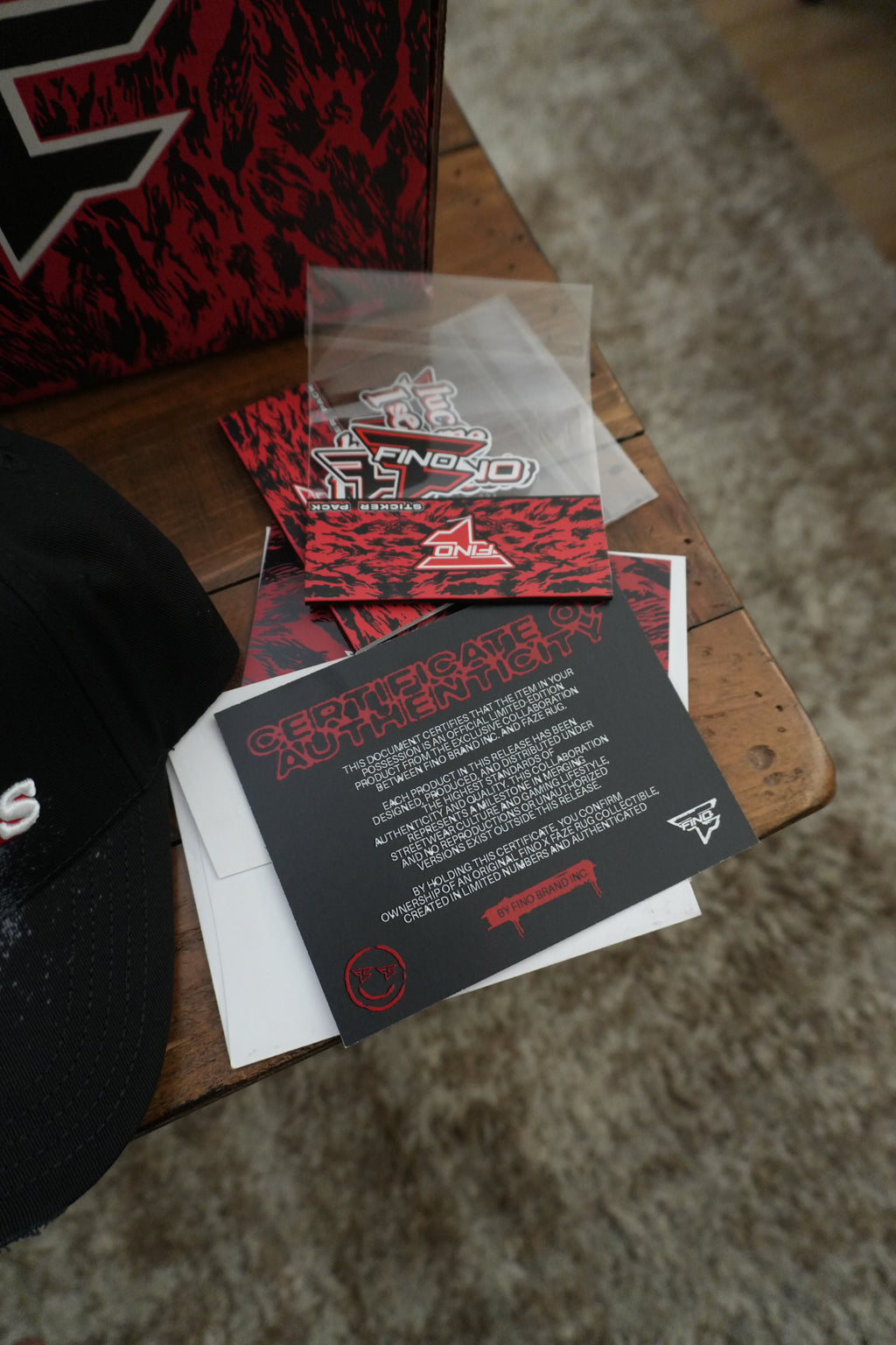 Faze Rug Fino Hats Diamond Pendant set