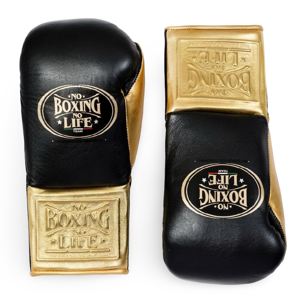 PRE ORDER No Boxing No Life Black / Gold Fight Glove