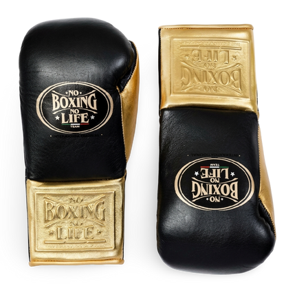PRE ORDER No Boxing No Life Black / Gold Fight Glove