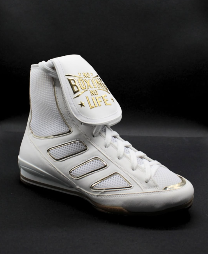 [ Pre Order] No Boxing No Life Boxing Boots White/Gold