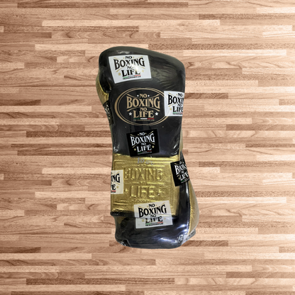 No Boxing No Life Black / Gold Fight Glove