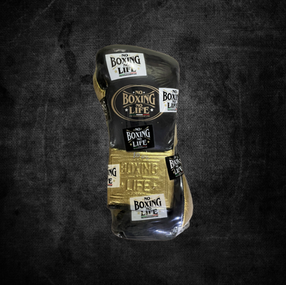 No Boxing No Life Black / Gold Fight Glove