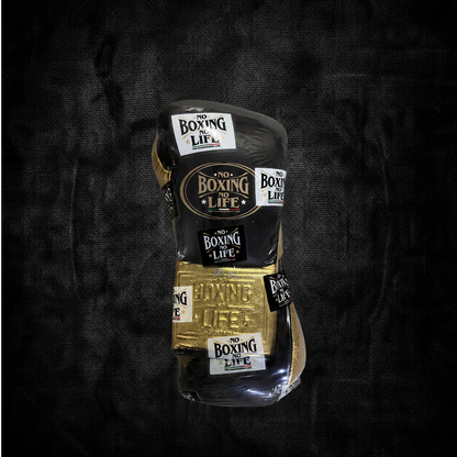 No Boxing No Life Black / Gold Fight Glove