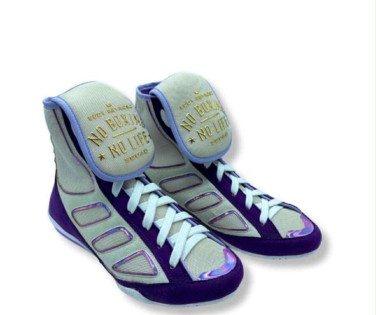 [ Pre-Order ] No Boxing No Life Boxing Boots Purple/White