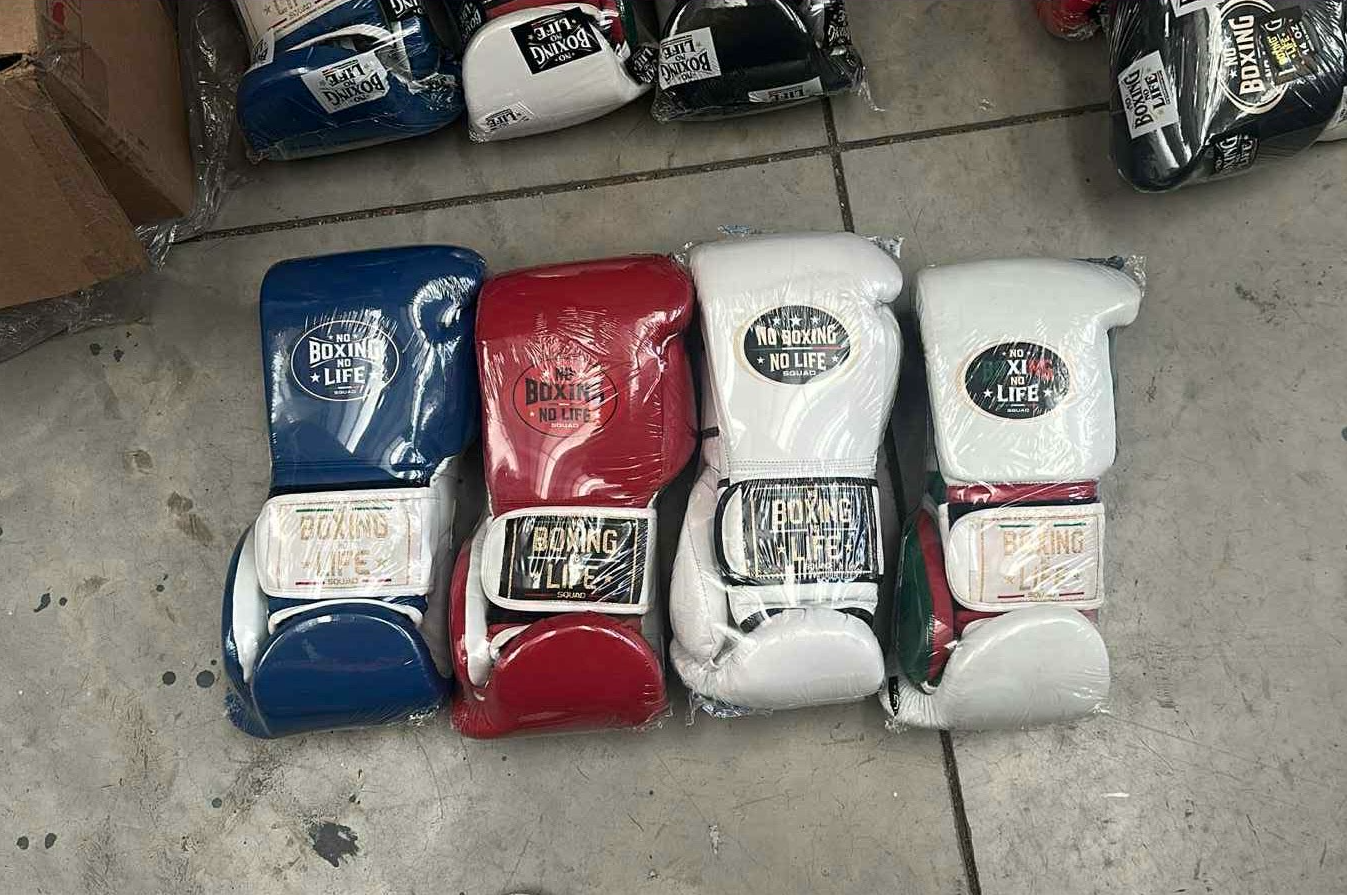 No Boxing No Life 16oz Training Gloves Velcro